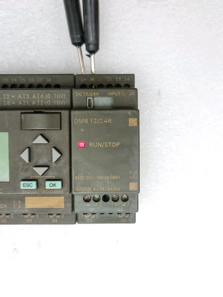Siemens 6ED1052-1MD00-0BA6 Logo With 6ED1055-1MB00-0BA1 Expansion Module (Used)